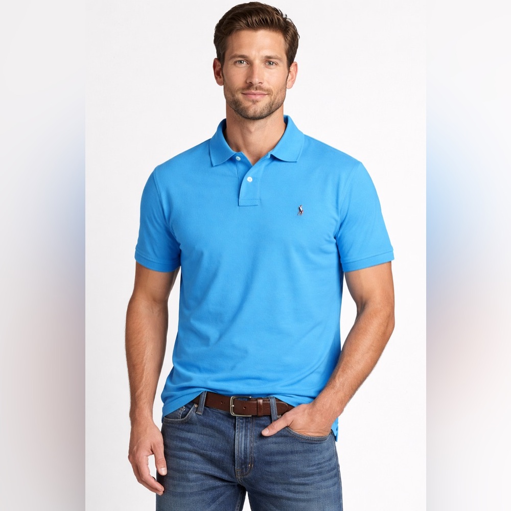 Polo Ralph Lauren Polo Shirt Sz XL Custom Slim Fit Pique Cotton Preppy NWT $129